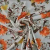 Tela crepé gasa flor Naranja