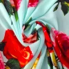 Tela georgette rosas