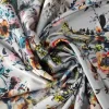 Tela saten estampado gris