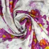 Tela viscosa estampada en buganvilla.